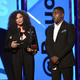Tina Knowles and the chief operating officer of Beyoncé’s Parkwood Entertainment, Steve Pamon, accept the Video of the Year award for “Formation” on behalf of Beyoncé at the BET Awards June 26, 2016, in Los Angeles.
Kevin Winter/BET/Getty Images for BET